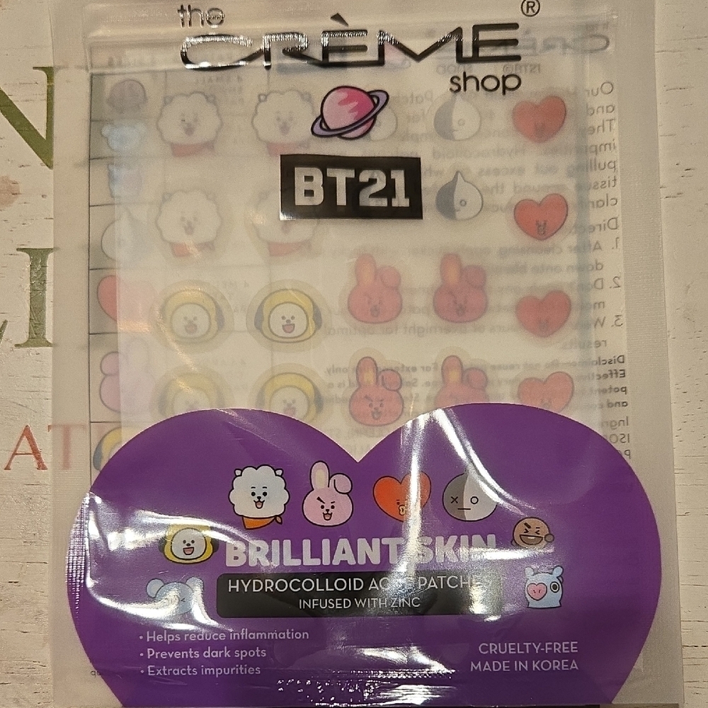 Creme Shop BT21 Brilliant Skin Hydrocolloid Acne Patches (2 Packages)